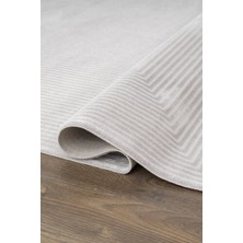 Karmen Halı Trend TR011A Gri Geometrik Detaylı Akrilik Yumuşak Salon  Oturma Odası Halısı