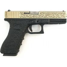 We Aırsoft G17 Glock 17 Etched Ivory Bronze Se Gravürlü Glock Airsoft Tabanca