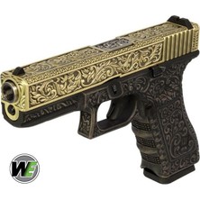 We Aırsoft G17 Glock 17 Etched Ivory Bronze Se Gravürlü Glock Airsoft Tabanca