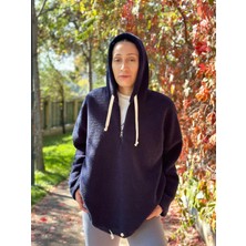 Unisex Oversize Peluş Sweatshirt