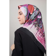 Bonjela Desenli Keten Soft Eşarp - Desen-14 - Renk-05-93