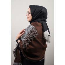 Ladycolor Çift Taraflı Yün Omuz Şalı - Desen-01 - Renk-04-96
