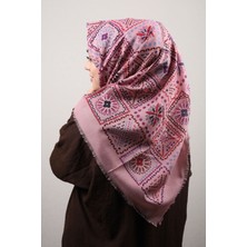 Bonjela Desenli Keten Soft Eşarp - Desen-18 - Renk-04-93