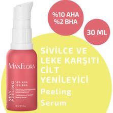 Aha & Bha Cilt Bakım Serumu, Leke Karşıtı, Gözenek Sıkılaştırıcı, Kırmızı Peeling Yüz Serumu