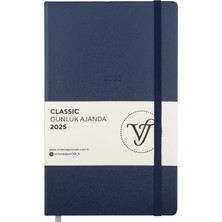 Victoria's Journals Classic 2025 Günlük Ajanda 13X21 cm Sert Kapak Ivory 70GR.