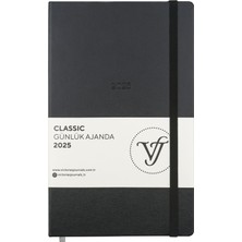 Victoria's Journals Classic 2025 Günlük Ajanda 13X21 cm Sert Kapak Ivory 70GR.