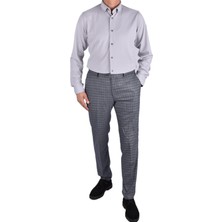 RGS-4548 Likralı Slimfit Desenli Pantolon/lacivert/44