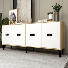 Demonte Decor Fly 180 cm Konsol (KX180) Safir-Beyaz