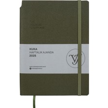 Victoria's Journals Kuka 2025 Haftalık Ajanda A5 (14X21CM) Esnek Kapak Ivory 80GR.