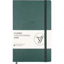 Victoria's Journals Classic 2025 Günlük Ajanda 13X21 cm Sert Kapak Ivory 70GR.