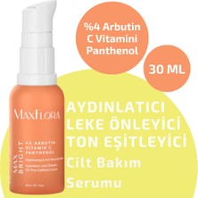 Leke Önleyici, Aydınlatıcı Cilt Bakım Seti, C Vitamini Arbutin Serum, Tonik, Makyaj Çantası Hediyeli