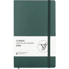 Victoria's Journals Classic 2025 Haftalık Ajanda 13X21 cm Sert Kapak