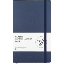 Victoria's Journals Classic 2025 Haftalık Ajanda 13X21 cm Sert Kapak