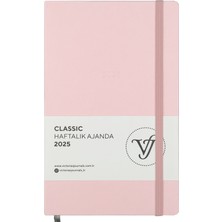 Victoria's Journals Classic 2025 Haftalık Ajanda 13X21 cm Sert Kapak