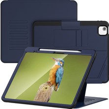 XFashion iPad Air 13 (2024) Pc+Tpu+Pu Kart Yuvalı U Şeklinde Stand Tablet Kapağı (Yurt Dışından)