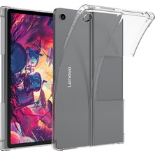 XFashion Lenovo Tab Plus Dört Köşe Darbeye Dayanıklı Şeffaf Tablet Tpu Kapak (Yurt Dışından)