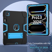 XFashion iPad Pro 13 (2024) Robot Stili Silikon + Kickstand'lı Pc Tablet Kapağı (Yurt Dışından)