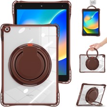 XFashion iPad 10.2 (2021) Döner El Tutacağı Kickstand Pc+Tpu+Akrilik Tablet Kılıfı (Yurt Dışından)