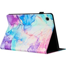 XFashion Samsung Galaxy Tab A9 Otomatik Uyku / Uyandırma Özellikli Deri Stand Koruyucu Kapak (Yurt Dışından)