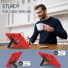 XFashion iPad Air 13 (2024) Robot Stili Silikon + Kickstand'lı Pc Tablet Kapağı (Yurt Dışından)