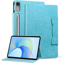 XFashion Lenovo Tab P12 Darbeye Dayanıklı Kılıf Manyetik Toka Pu Deri Tablet Kapağı Kart Yuvaları ile (Yurt Dışından)