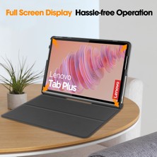 XFashion Lenovo Tab Plus Standı Kılıf Darbeye Dayanıklı Deri Tablet Kapağı (Yurt Dışından)