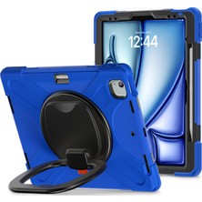 XFashion iPad Air 13 (2024) / iPad Pro 12.9 (2022) / (2021) Tpu+Pc+Silikon Tablet Kılıfı Kickstand (Yurt Dışından)