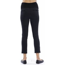 Motherway Siyah Hamile Slimfit Kısa Paça Pantolon PM213