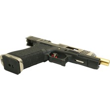 We Glock G34 T3 Gbb Airsoft Tabanca Sv Kızak / Gold Namlu /  Bk Gövde