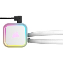 Corsair Icue H100I Rgb Elite White 240 mm INTEL(1700P)-AMD Uyumlu Sıvı Soğutucu (CW-9060078-WW)