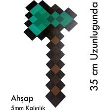 Home&Game Ahşap Minecraft Elmas 3 Lü Set ( Balta - Kılıç - Kazma ) Figür Oyuncak