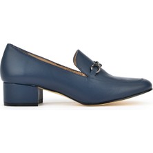 Ziya Kadın Deri Topuklu Ayakkabı 1431030Z1607 Lacivert