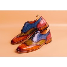 Gacco Mixed Color Pelitte Patina Dress Shoes