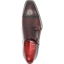 Gacco Top Grain Bordo Deri Kösele Erkek Ayakkabı