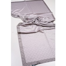 Bonjela Kendinden Desenli Monogram Şal - Desen-01 - Renk-04-93