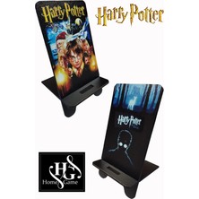 Ahşap Harry Potter Baskılı Telefon Tutucu Set