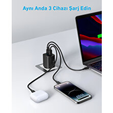 Anker Şarj Cihazı 336 Powerport 67W USB C Gan Şarj Cihazı