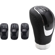 5/6 Ileri Dikişli Deri Manuel Vites Topuzu Oval Siyah Dikişli