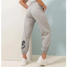 Dragon Arka Bacak Baskılı Eşofman Altı