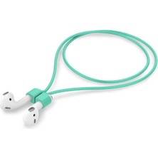 bbtech Airpods 1. / Pro / 2. / 3. / 4. / Max Uyumlu Manyetikli Silikon Boyun Askısı Düşmeyi Engelleyen Ip