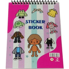 Polin Sticker Defteri 11X16CM 8 Sayfa Bebek Giydirme