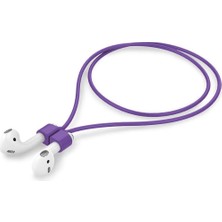 bbtech Airpods 1. / Pro / 2. / 3. / 4. / Max Uyumlu Manyetikli Silikon Boyun Askısı Düşmeyi Engelleyen Ip