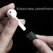 bbtech Airpods 1. / Pro / 2. / 3. / 4. / Max Uyumlu Manyetikli Silikon Boyun Askısı Düşmeyi Engelleyen Ip