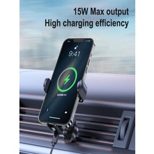 Deanb 15WATT Wireless Kablosuz Dokunmatik Şarj Cihazı Elektrikli Araç Içi Telefon Tutucu Stand