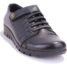 Dagoster DZA32-039 Siyah Günlük Deri Kadın Ayakkabı