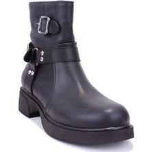 Dagoster DZA07-115307 Siyah Günlük Düz Taban Spor Kadın Bot