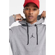 Nike Air Jordan Hoodie Dri-Fit Bol Kesim Erkek Gri Sweatshirt