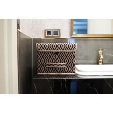 Bohe Çok Amaçlı Kapaklı Kutu Mini Raf Düzenleyici 30X30X23