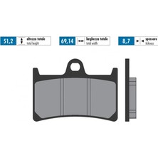 Polını Fren Balatası Sinterli Ön Yamaha Yzf-R1 Mt-07 Fz8 Mt-09 Fz