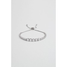 So CHIC Tanrıça 18 Ayar Beyaz Altın Kaplama Ayarlanabilir Gümüş Su Yolu Bileklik